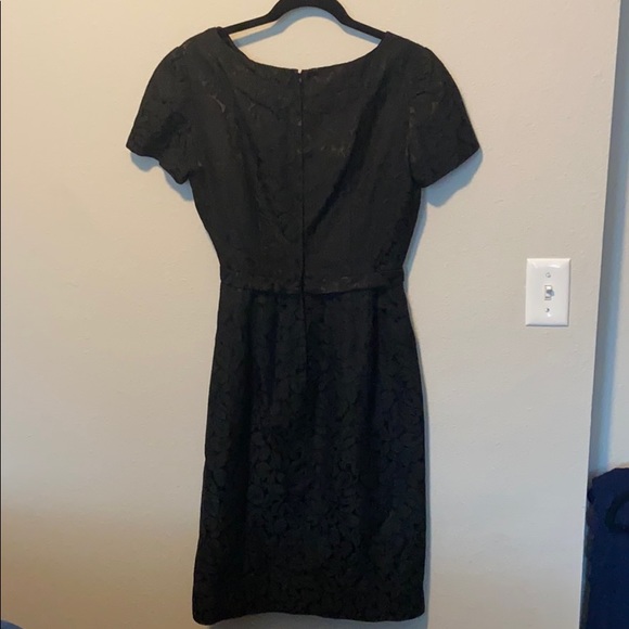 Black hand made 1950 retro office dress - Picture 2 of 4